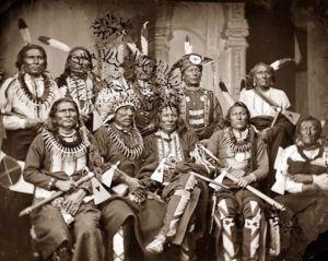 native american family